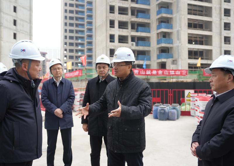 2024年12月26日，湖南省委常委、岳陽市委書記謝衛(wèi)江到四化建南區(qū)改造項目九禧府樓盤調(diào)研
